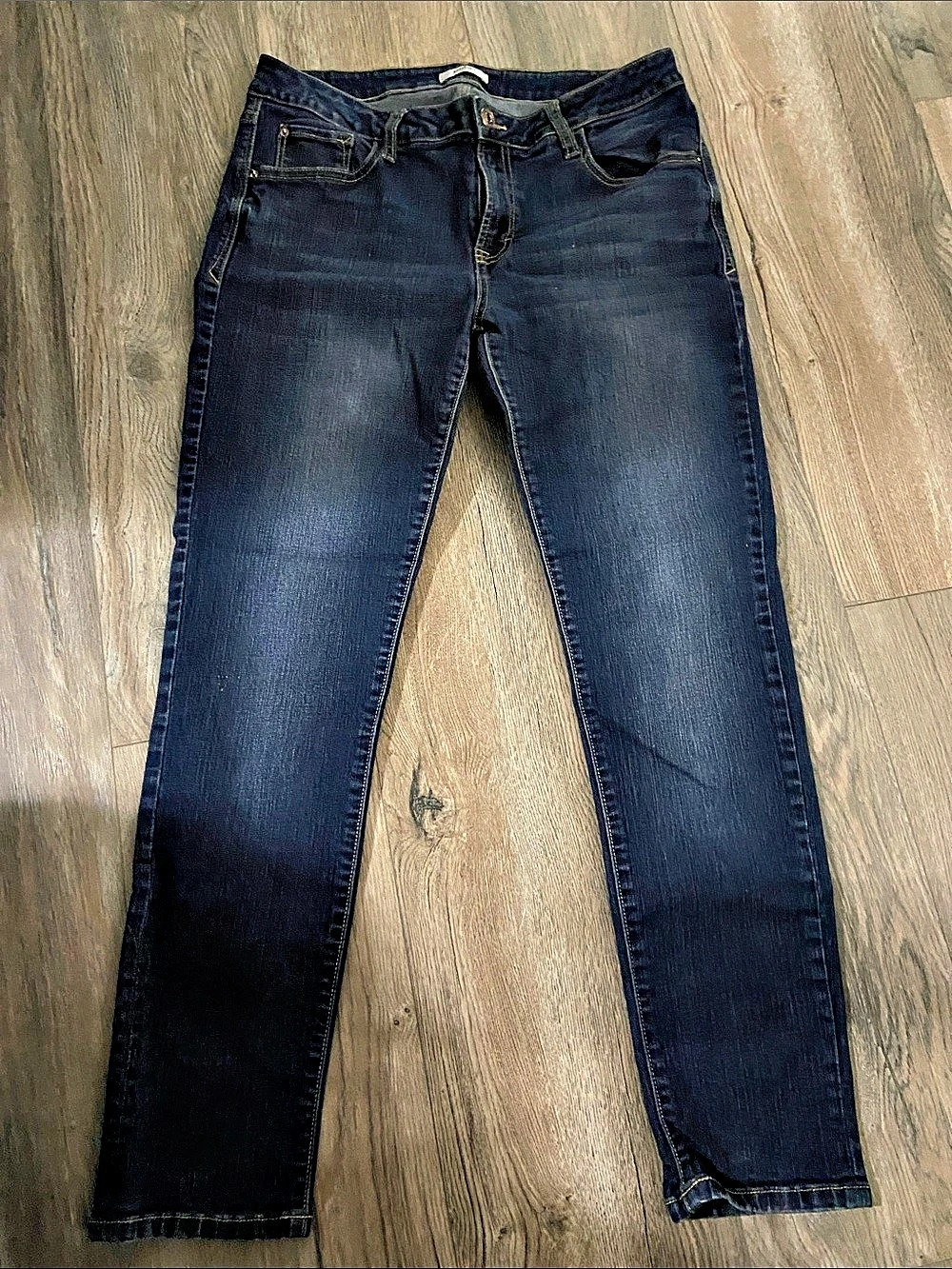 kensie Straight Leg Jeans Blue Waist 10